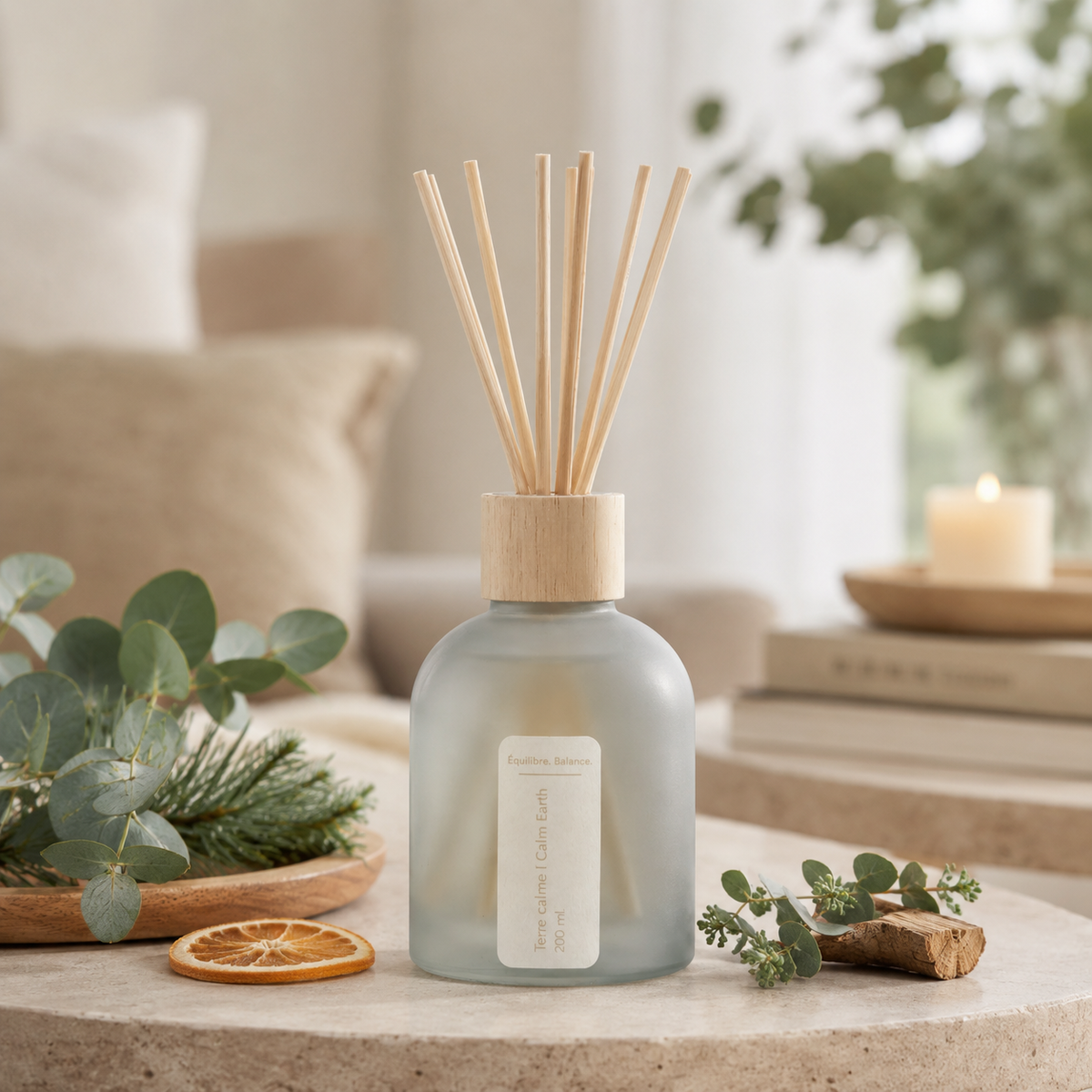 Reed Diffuser Still Earth — pine, eucalyptus, and sandalwood