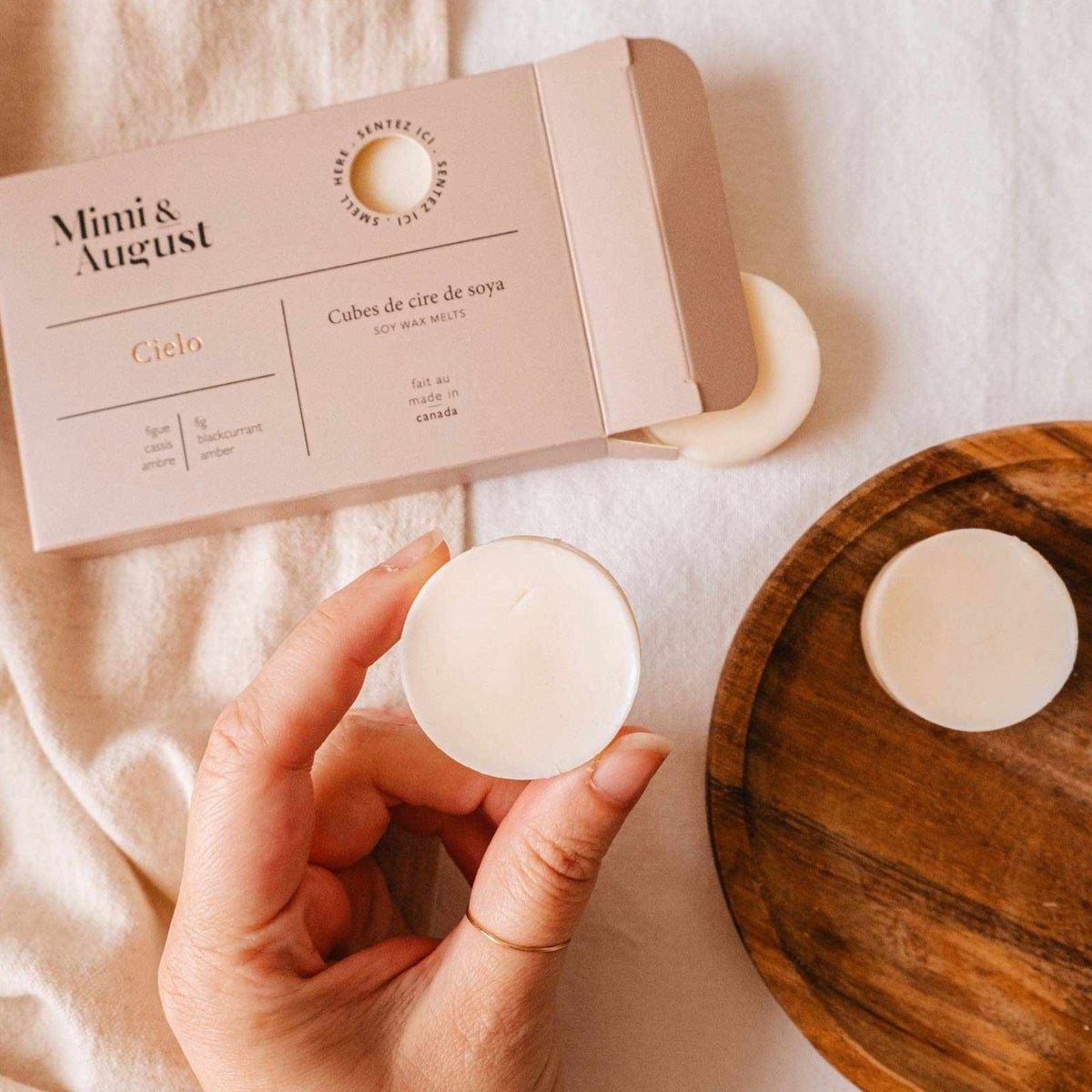 Cielo Diffuser Set — Ceramic, Scented Wax & Tealight