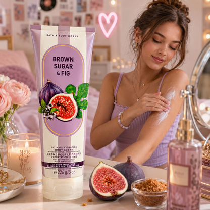 Crème hydratante pour le corps beurre de Karité – Brown Sugar & Fig – Bath & Body Works
