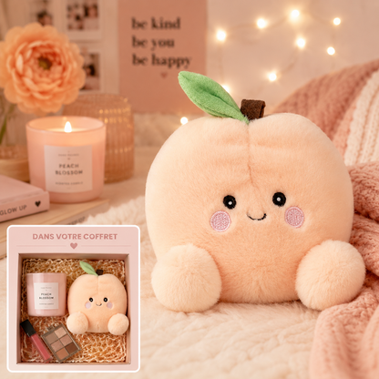 Peluche douce - mignonne petite pêche Mellow - 5 pouces