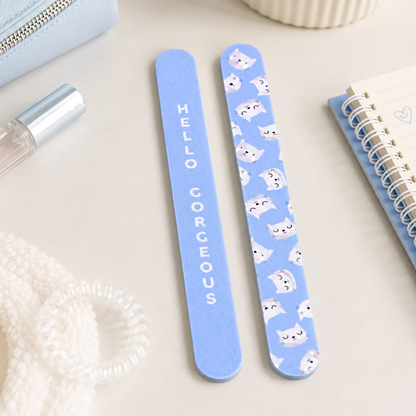 Duo Hello Gorgeous – Nail File & Pink Scrunchie