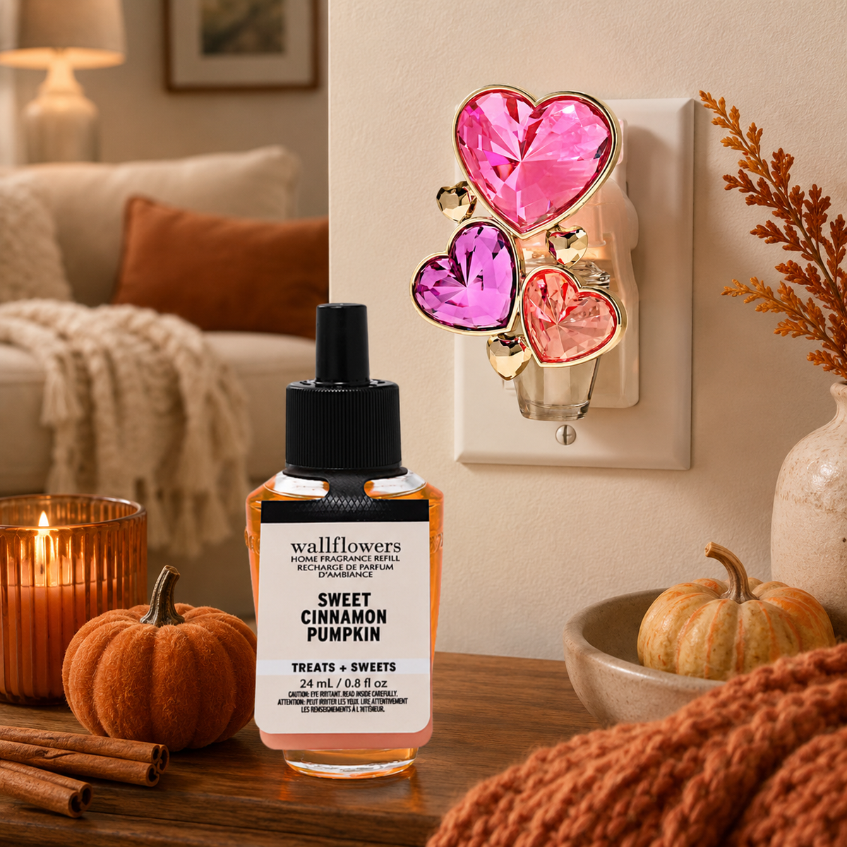 Sweet Cinnamon Pumpkin Nightlight Wallflowers Fragrance Diffuser - Bath & Body Works