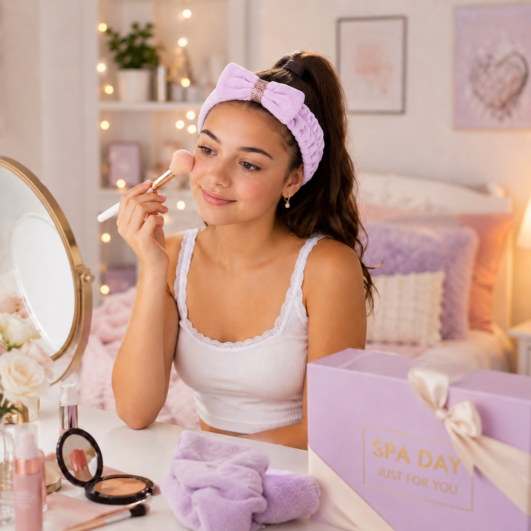 Bandeau pour soin du visage SPA Rachel Roy – Violet