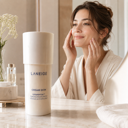 Lotion tonique laiteuse rechargeable avec céramides et peptides Cream Skin - LANEIGE (50 ml)