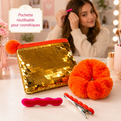 Eclat Set – Shimmer Clutch & Hair Accessories