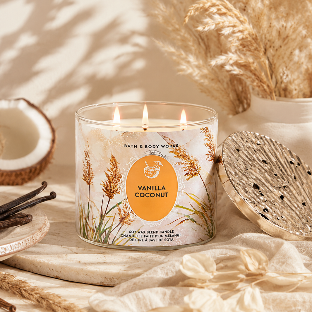 Bougie 3 mèches – Vanilla Coconut - Bath & Body Works