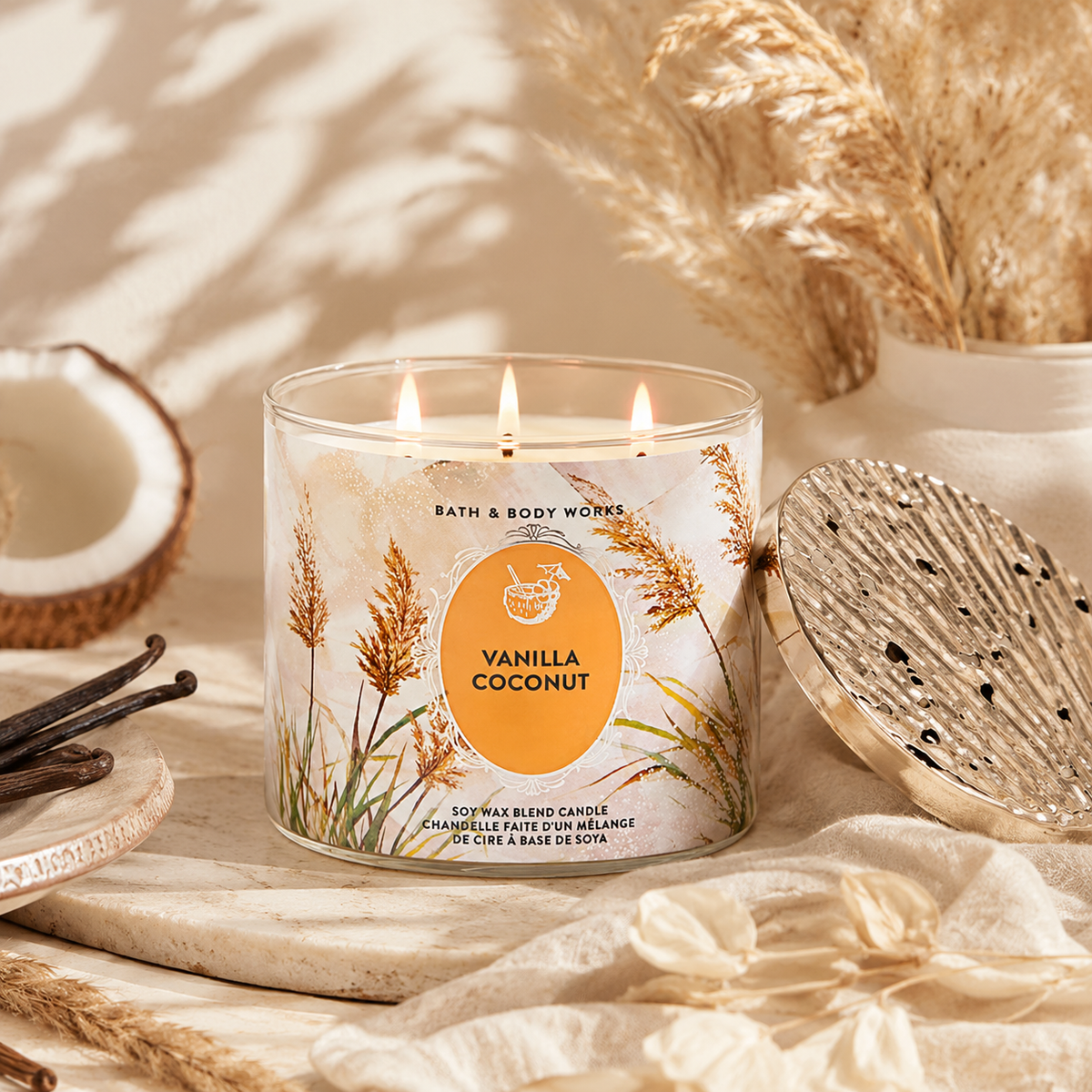 Bougie 3 mèches – Vanilla Coconut - Bath & Body Works