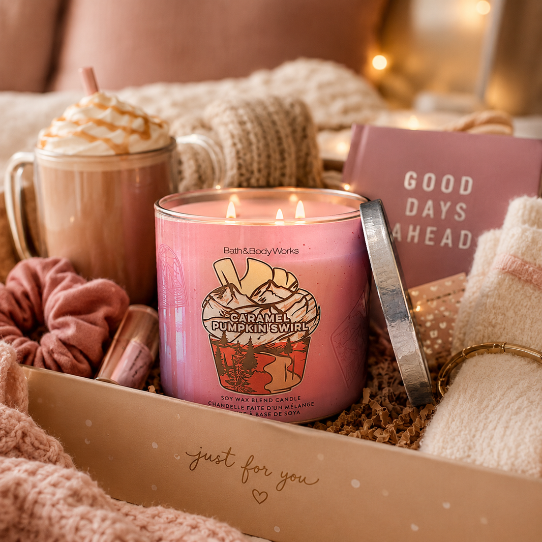 Bougie à 3 mèches - Caramel Pumpkin Swirl - Bath & Body Works