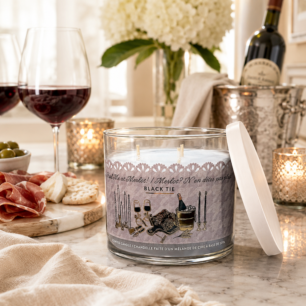 3-Wick Candle - Black Tie - Bath & Body Works