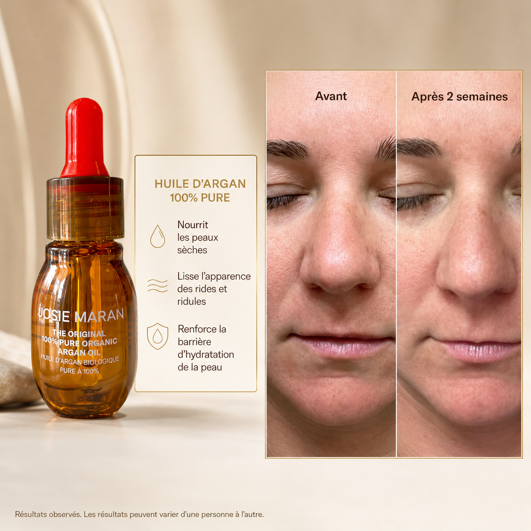 Huile d’Argan Pure — Soin Nourrissant Visage, Corps & Cheveux - Josie Maran