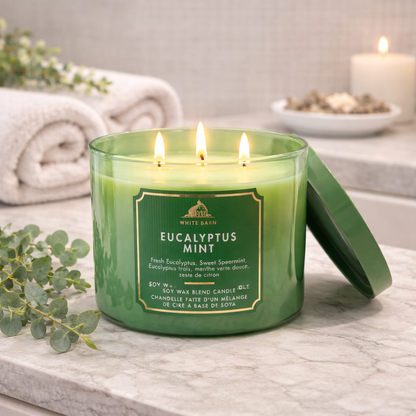 Bougie à 3 mèches - Eucalyptus Mint - Bath & Body Works