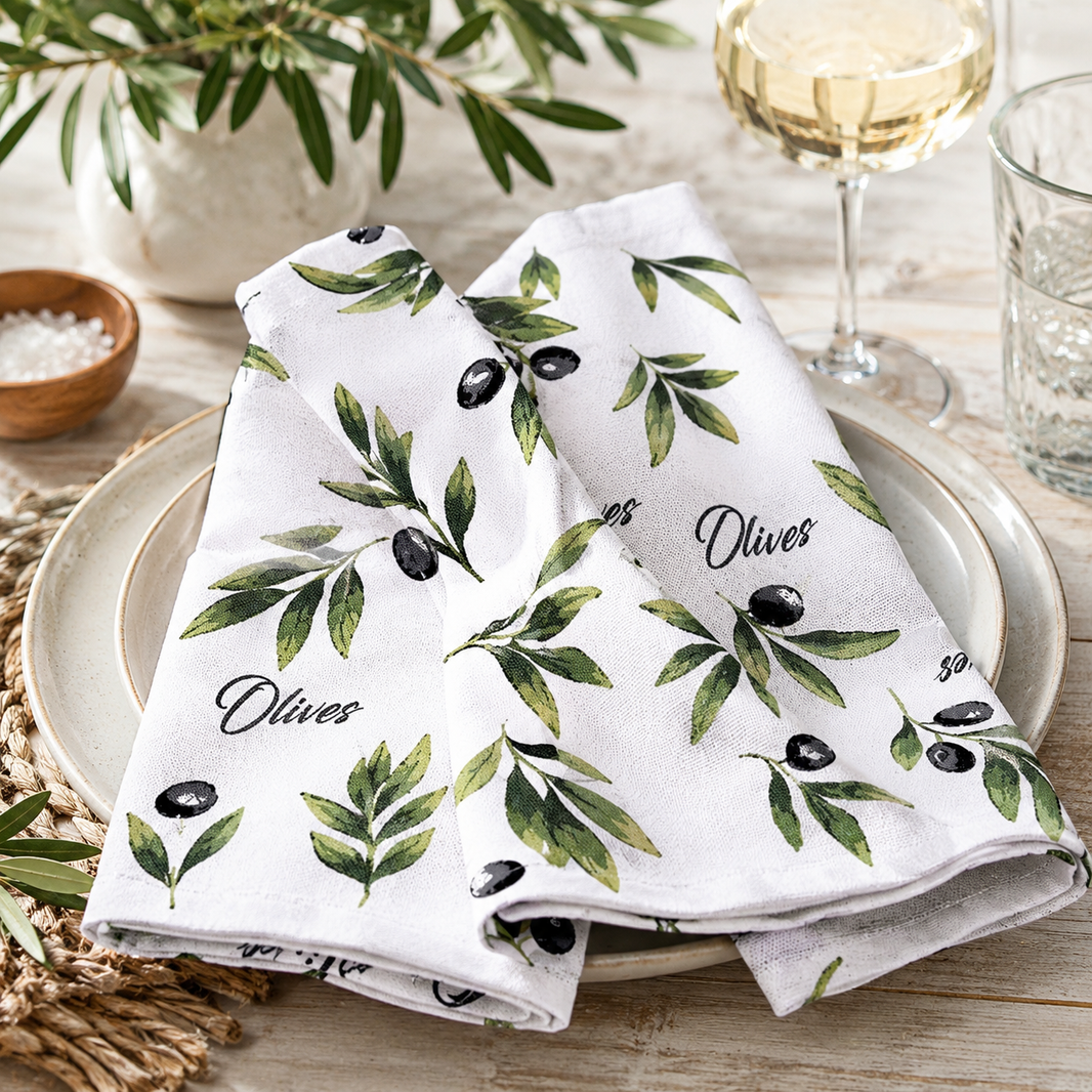 Serviette de table – Douceur d’olivier