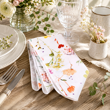 Serviette de table Anetta – Coton & polyester - Rose