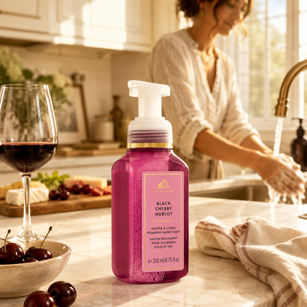 Savon moussant pour les mains doux et net -Black Cherry Merlot - Bath & Body Works