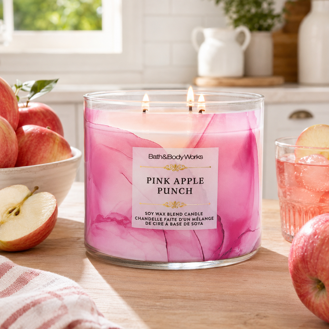 Bougie à 3 mèches -Pink Apple Punch- Bath & Body Works