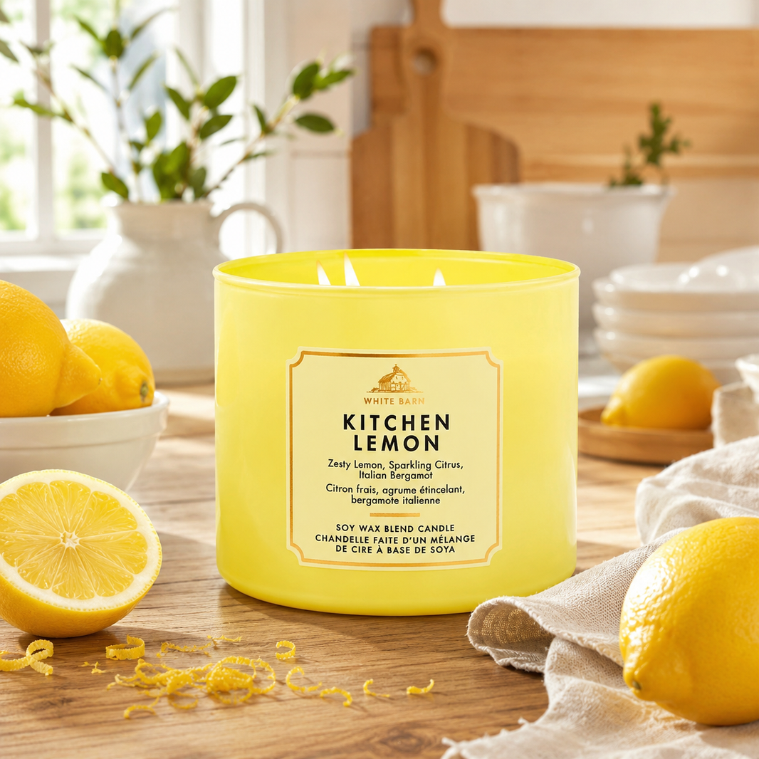 Bougie à 3 mèches - Kitchen Lemon - Bath & Body Works