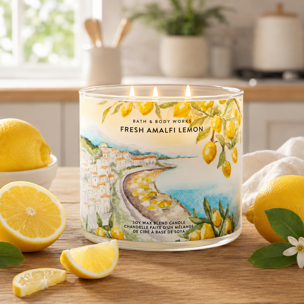 Bougie 3 mèches – Fresh Amalfi Lemon - Bath & Body Works