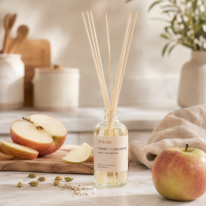 Diffuseur à roseaux Pomme & Cardamome – Oli & Eve