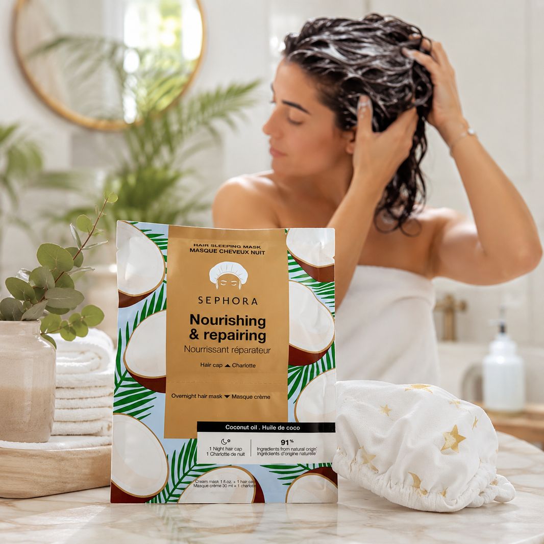 Masque capillaire de nuit nourrissant à la noix de coco - Sephora