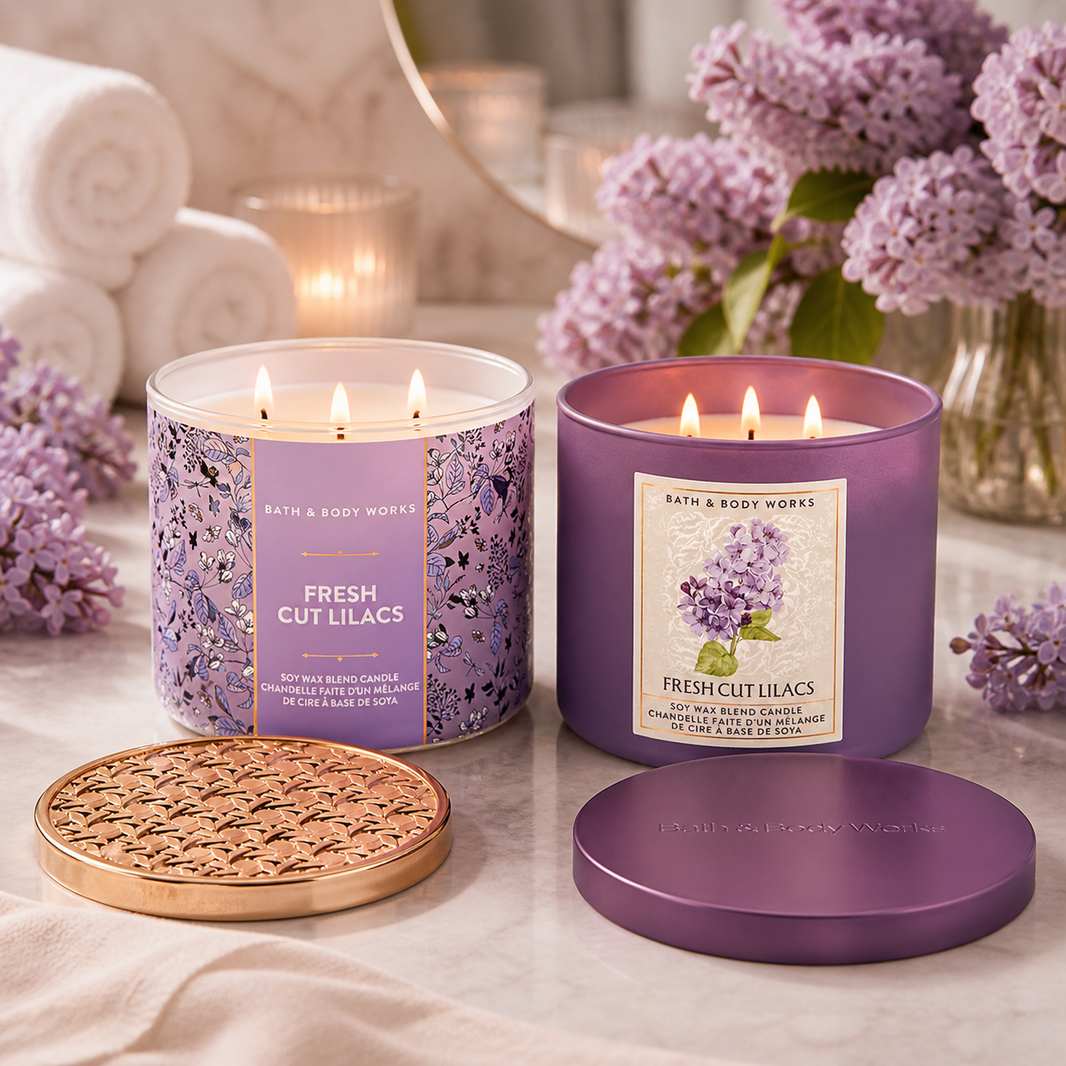 Bougie 3 mèches – Fresh Cut Lilacs – Bath & Body Works