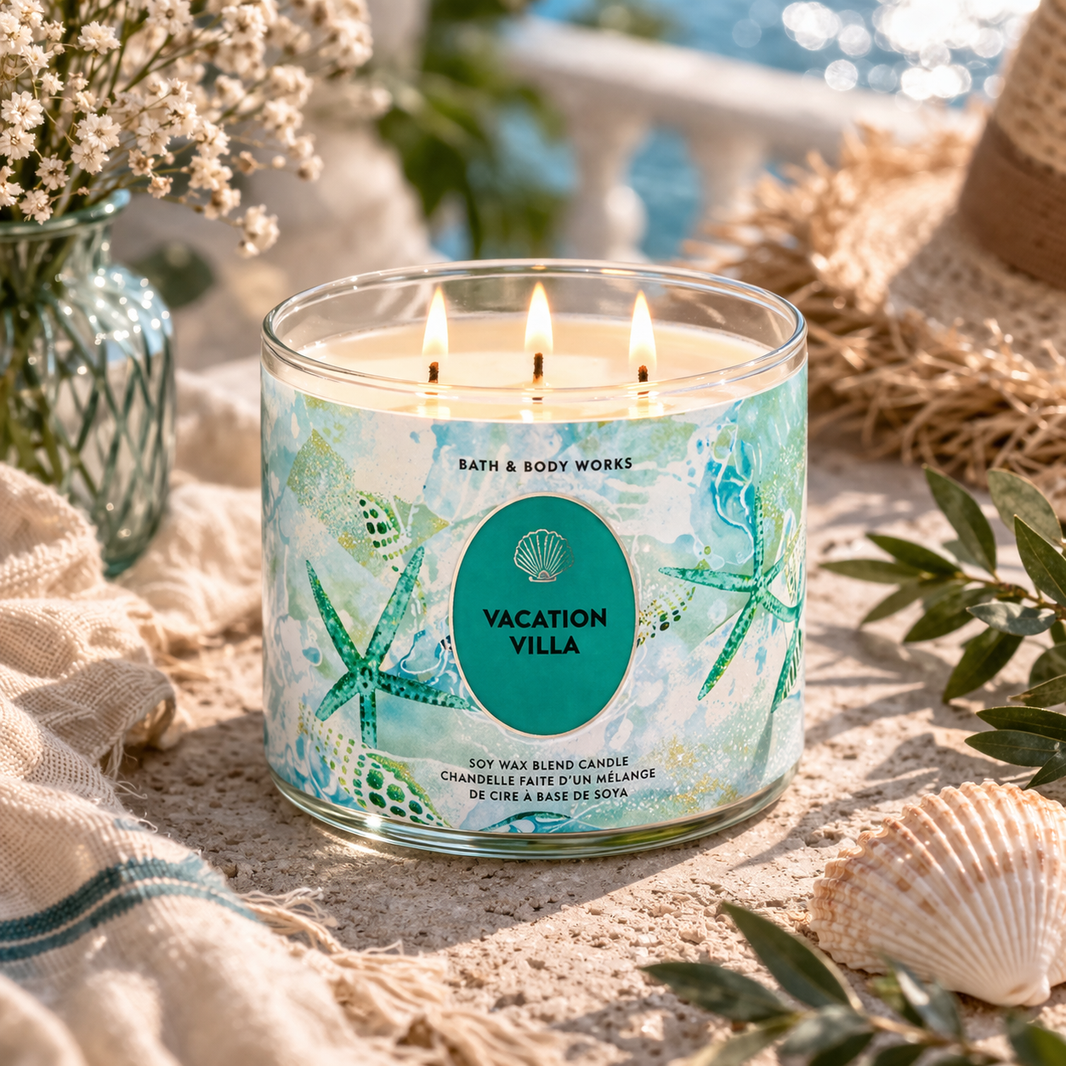 3-Wick Candle – Vacation Villa - Bath & Body Works