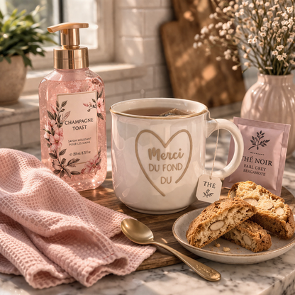 Bilingual mug – Merci du fond du cœur / Thank you from the bottom of my heart