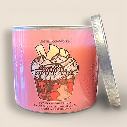 Bougie à 3 mèches - Caramel Pumpkin Swirl - Bath & Body Works