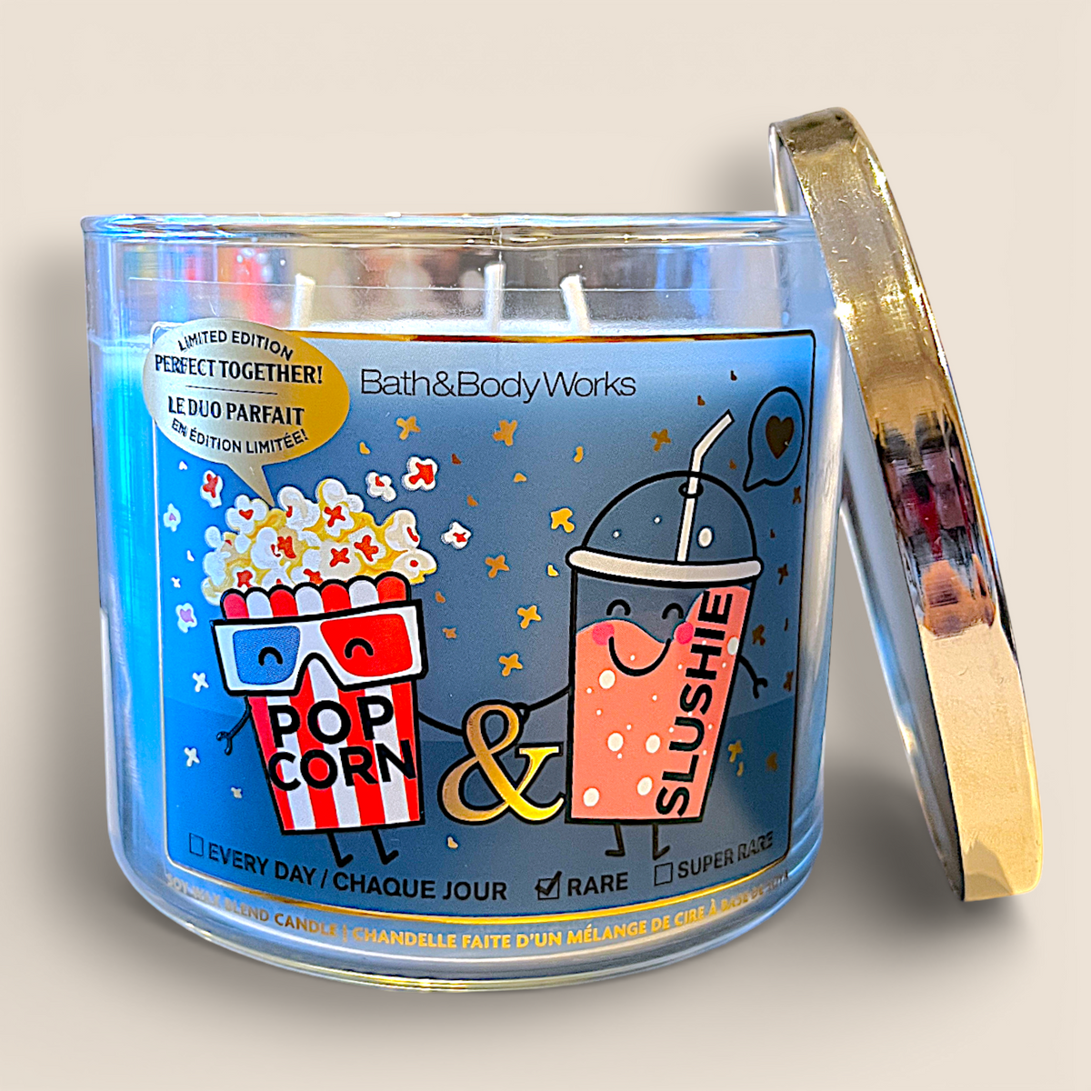 Bougie à 3 mèches - Popcorn & Slushie - Bath & Body Works Édition Limitée