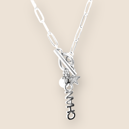 Collier porte-bonheur CHANCE – Étoile & perle lumineuse