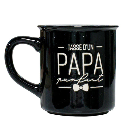 Tasse noire « Tasse d’un papa parfait »