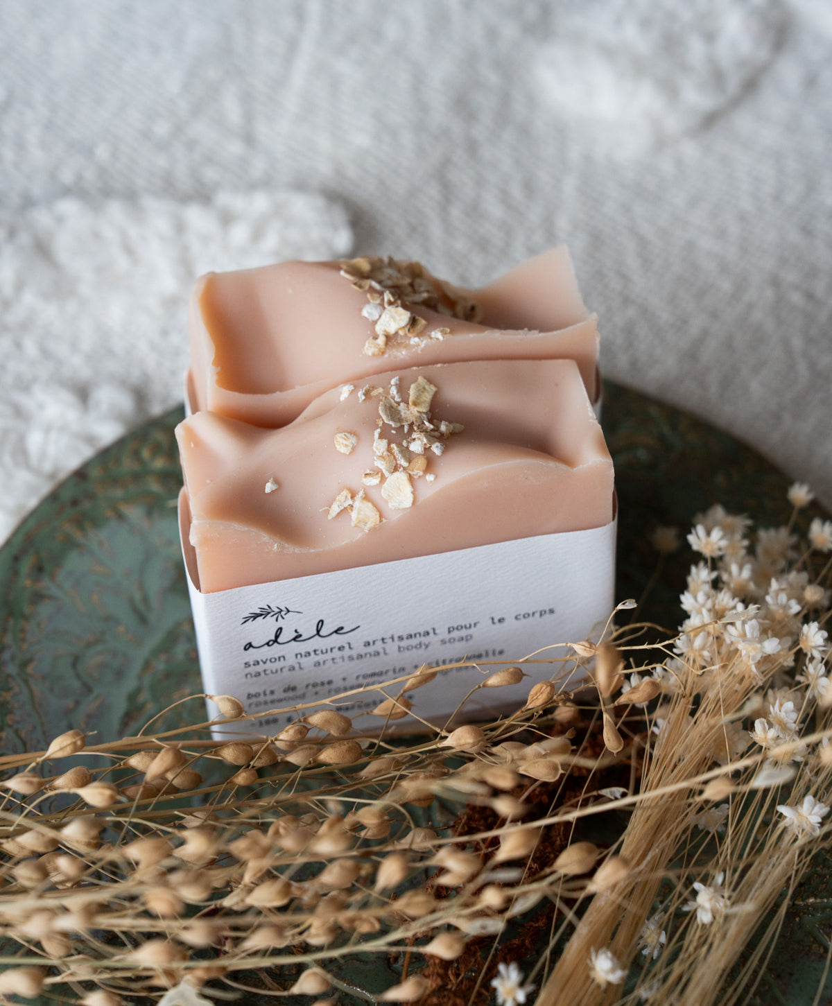 Handmade Soap Adèle — Rosewood, Rosemary, and Lemongrass