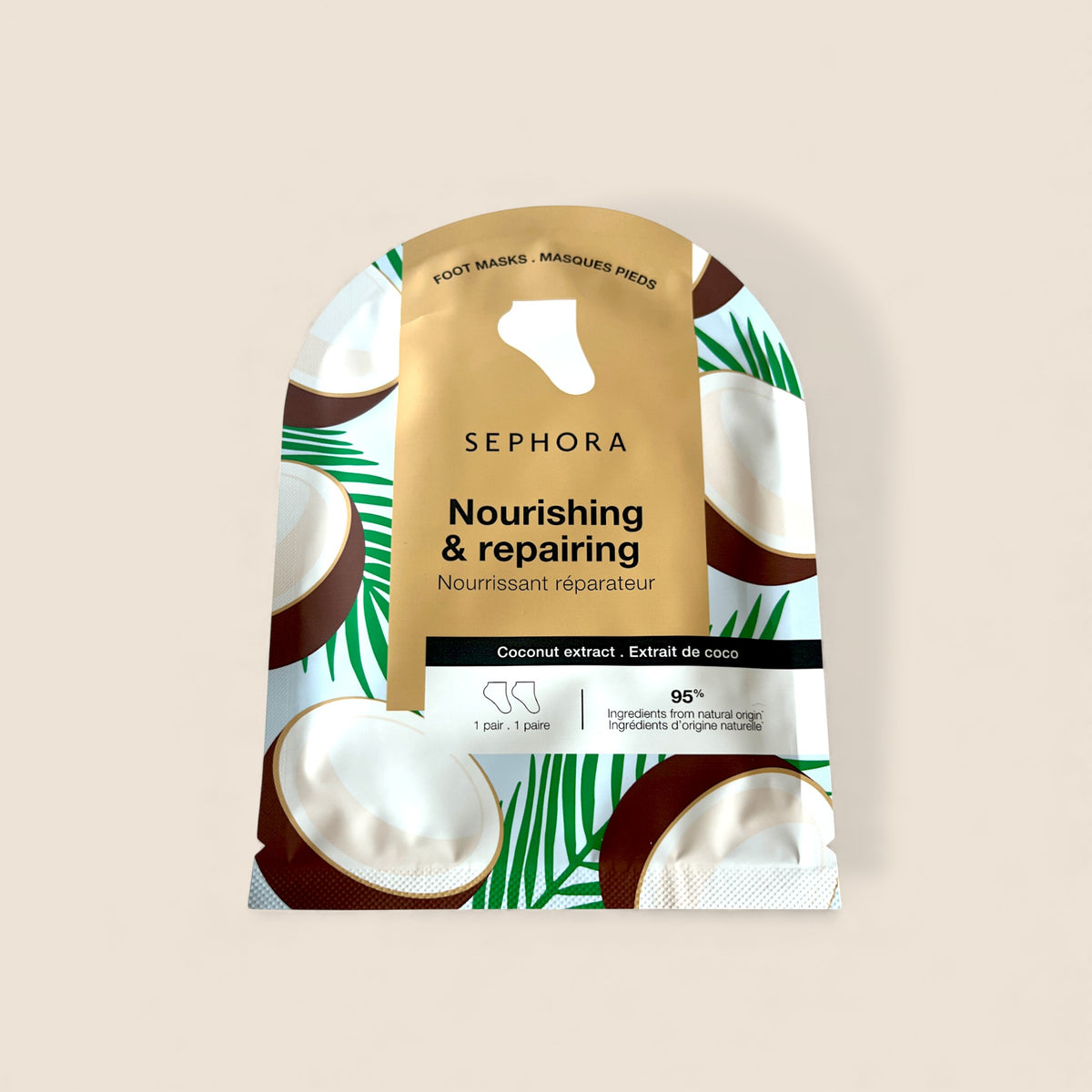 Nourishing and repairing foot mask – Coconut - Sephora