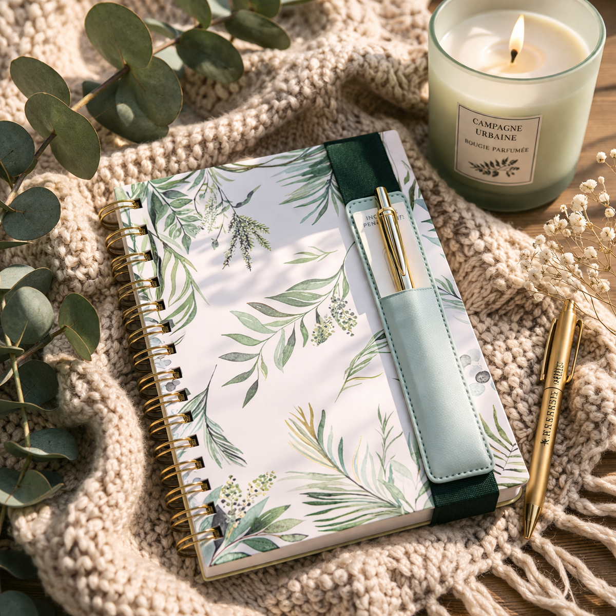 Carnet de notes avec porte-stylo – Fougères