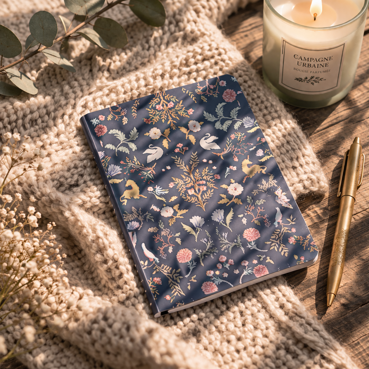 Notebook - Delicate botanical collection - (4 visuals available)