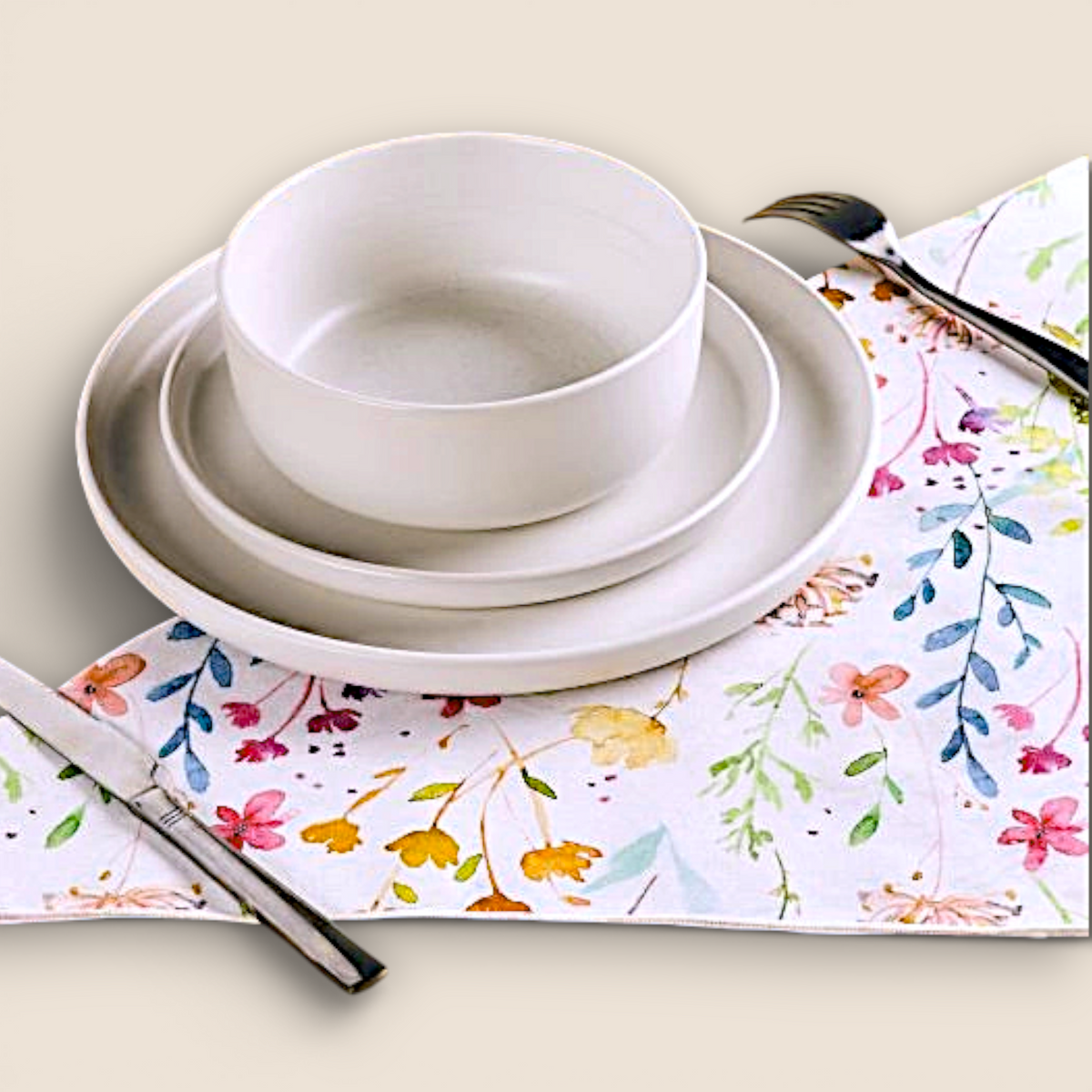 Serviette de table Anetta – Coton & polyester - Rose