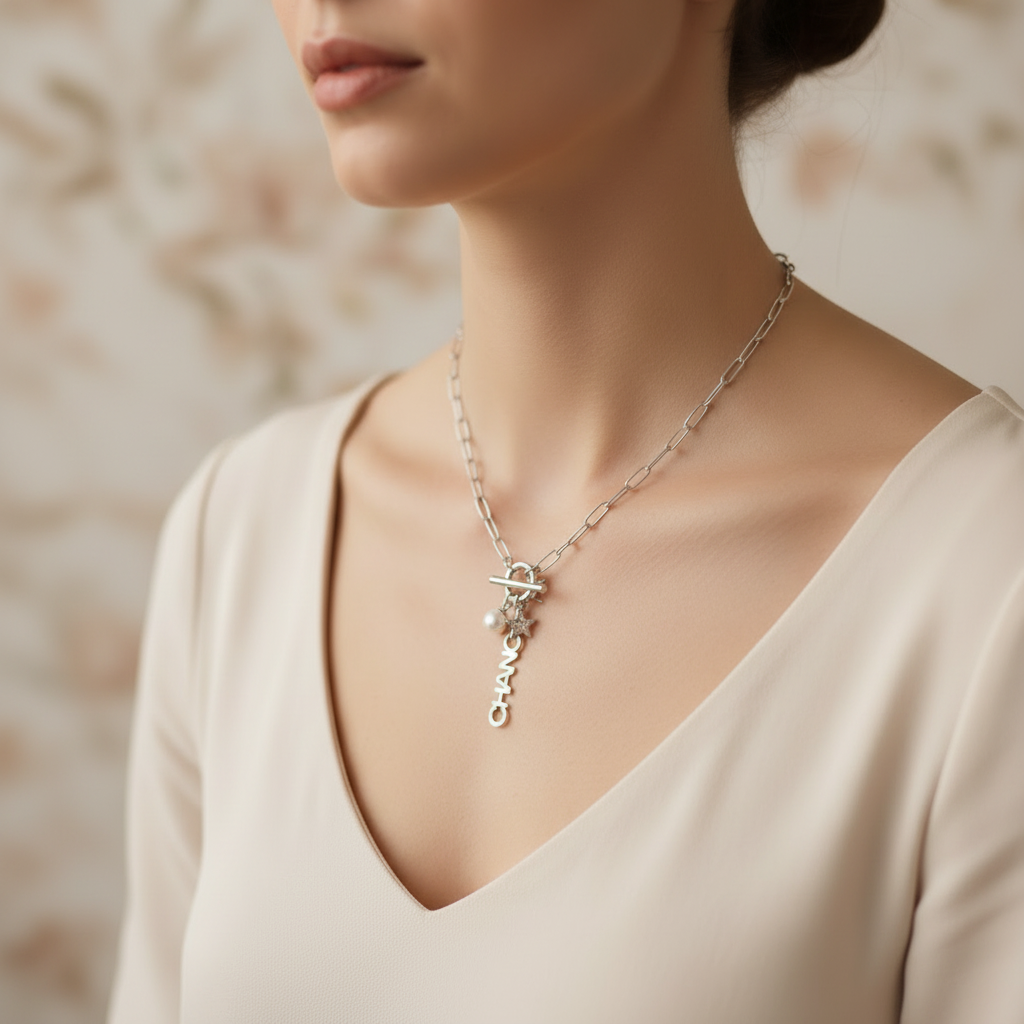 Collier inspirant CHANCE - format carré