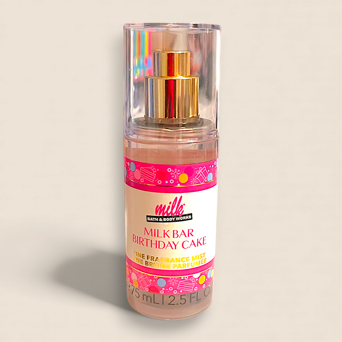 Scented Fine Brown Mist for the Body - Milk Bar Birthday Cake - Bath & Body Works