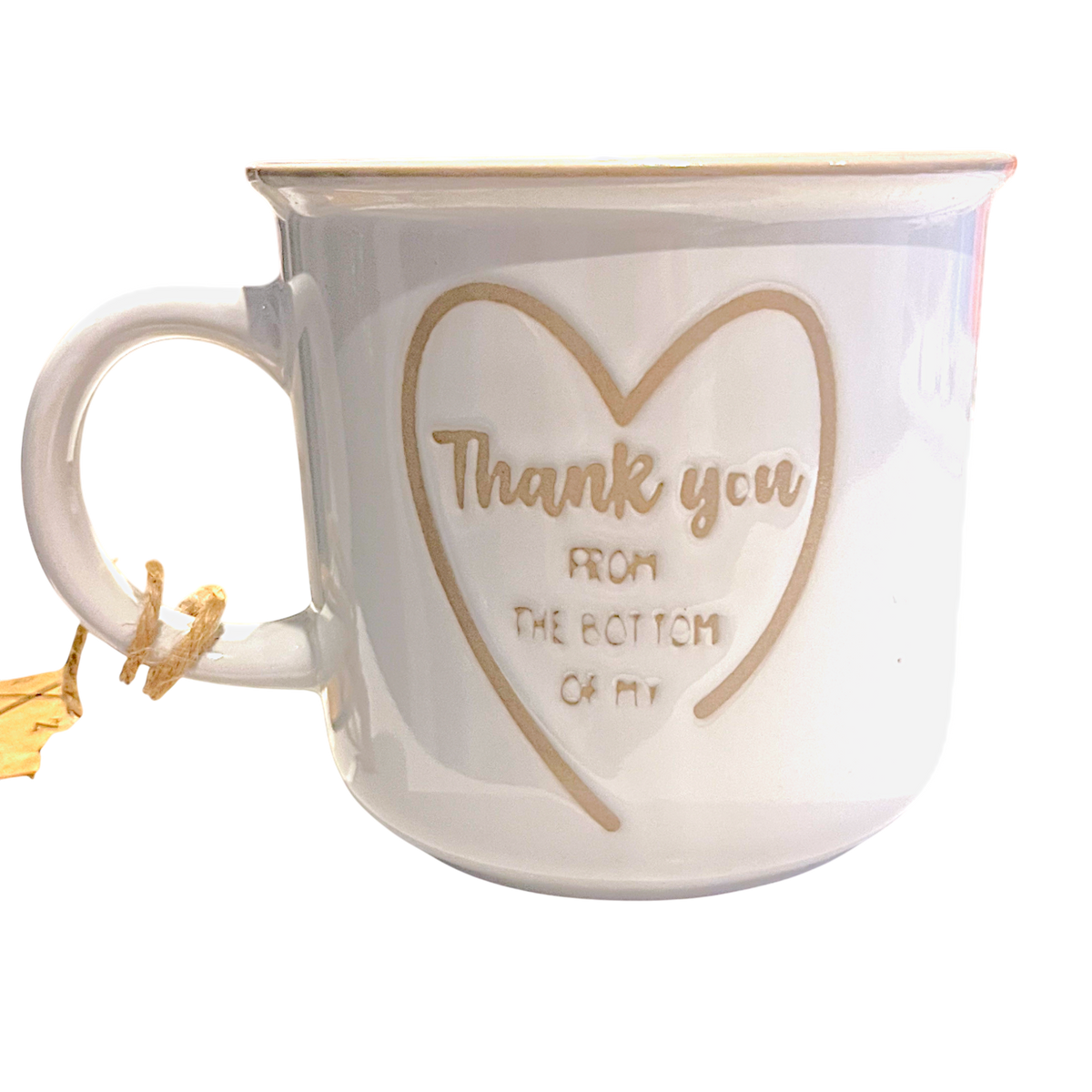 Bilingual mug – Merci du fond du cœur / Thank you from the bottom of my heart