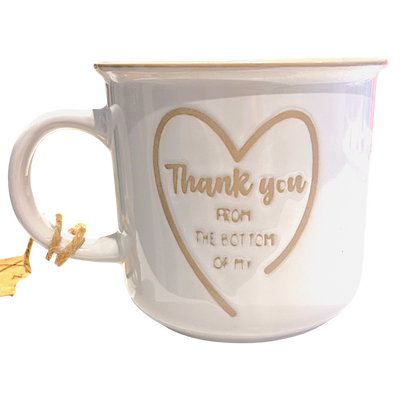 Bilingual mug – Merci du fond du cœur / Thank you from the bottom of my heart
