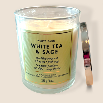 Bougie à 1 mèche – White Tea & Sage – Bath & Body Works