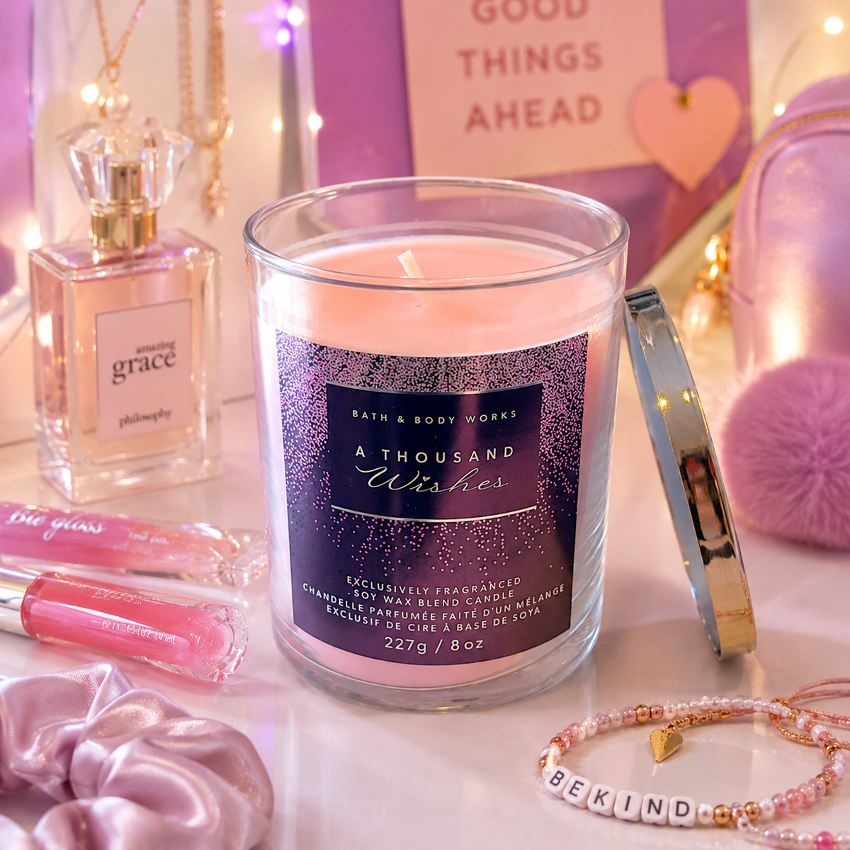 Bougie à 1 mèche -A Thousand Wishes - Bath & Body Works