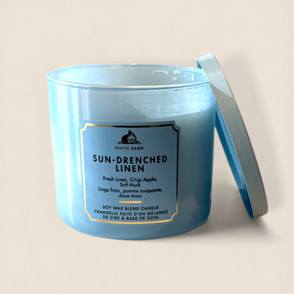 3-Wick Candle - Sun-Drenched Linen - Bath & Body Works