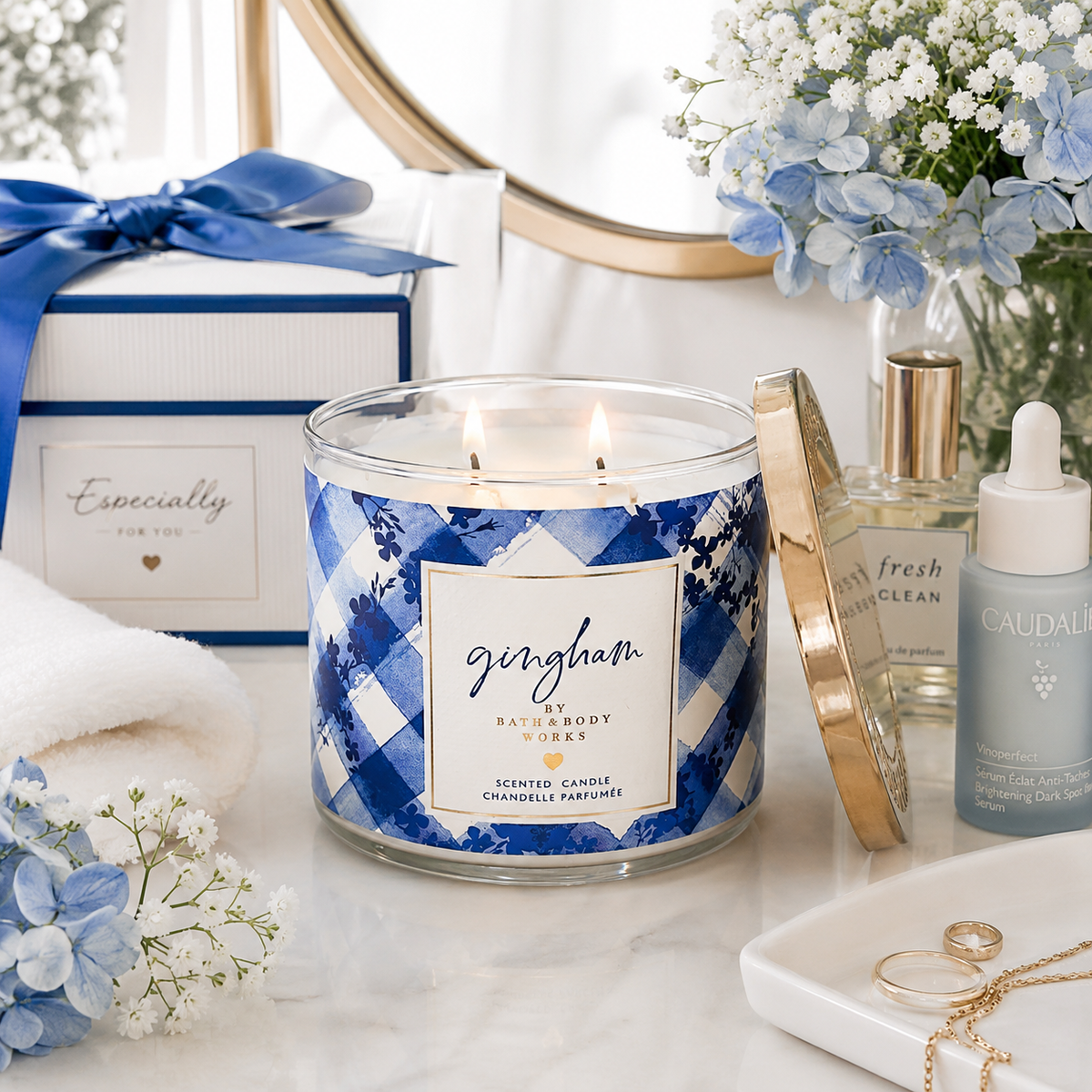 Bougie à 3 mèches - Gingham - Bath & Body Works