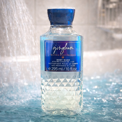 Nettoyant pour le corps Gingham bleu provitamine B5 + Aloès - Bath & Body Works