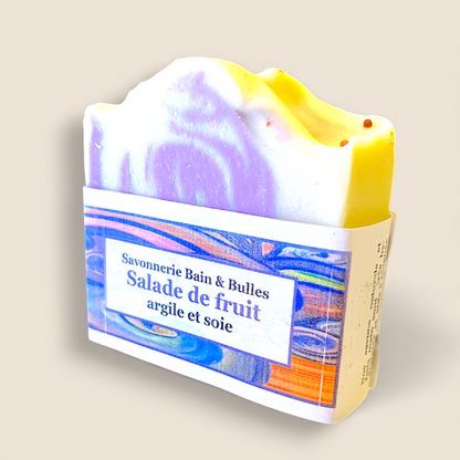 Savon en barre artisanal – Salade de fruit – Savonnerie Bain & Bulles