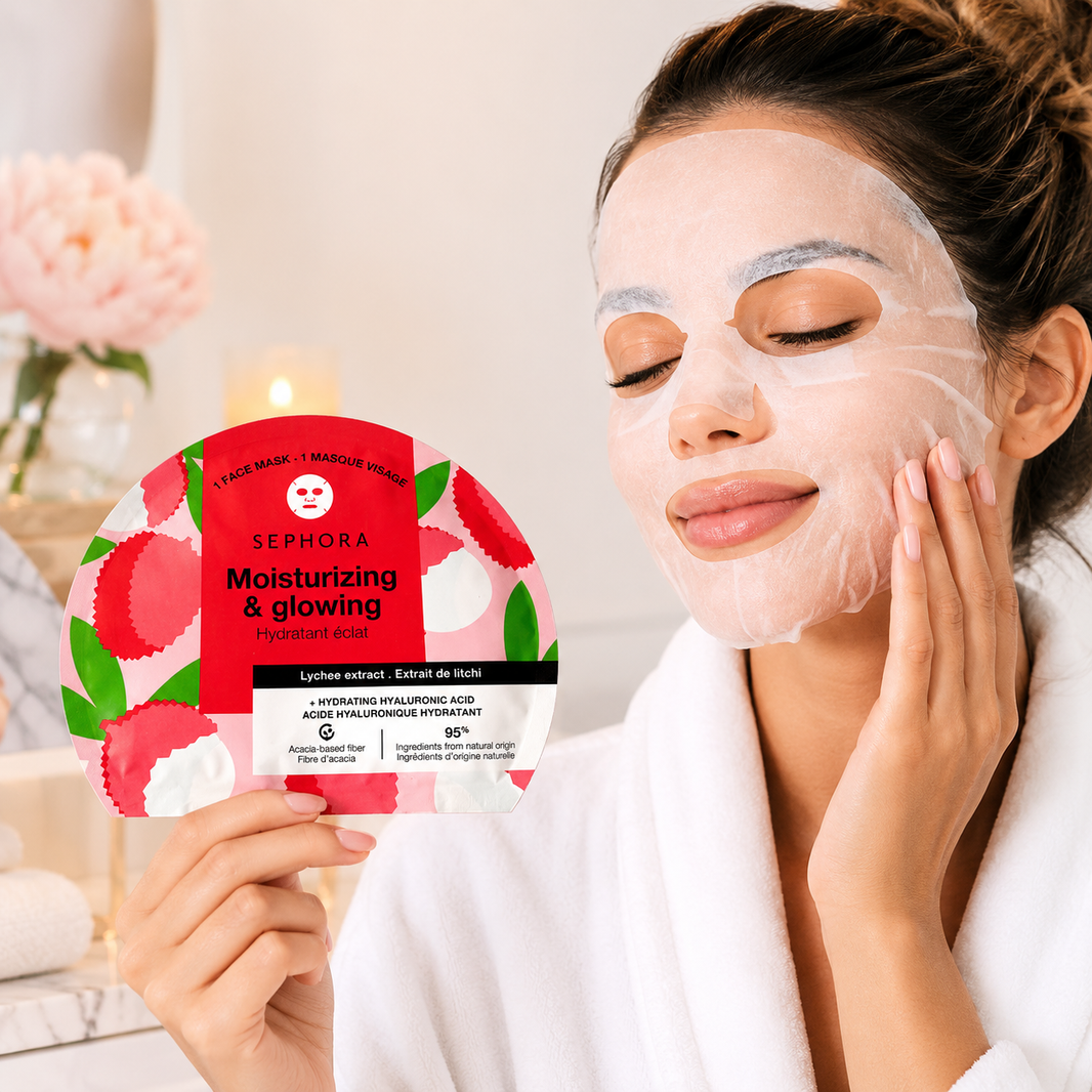 Masque visage hydratant éclat – Litchi - Sephora