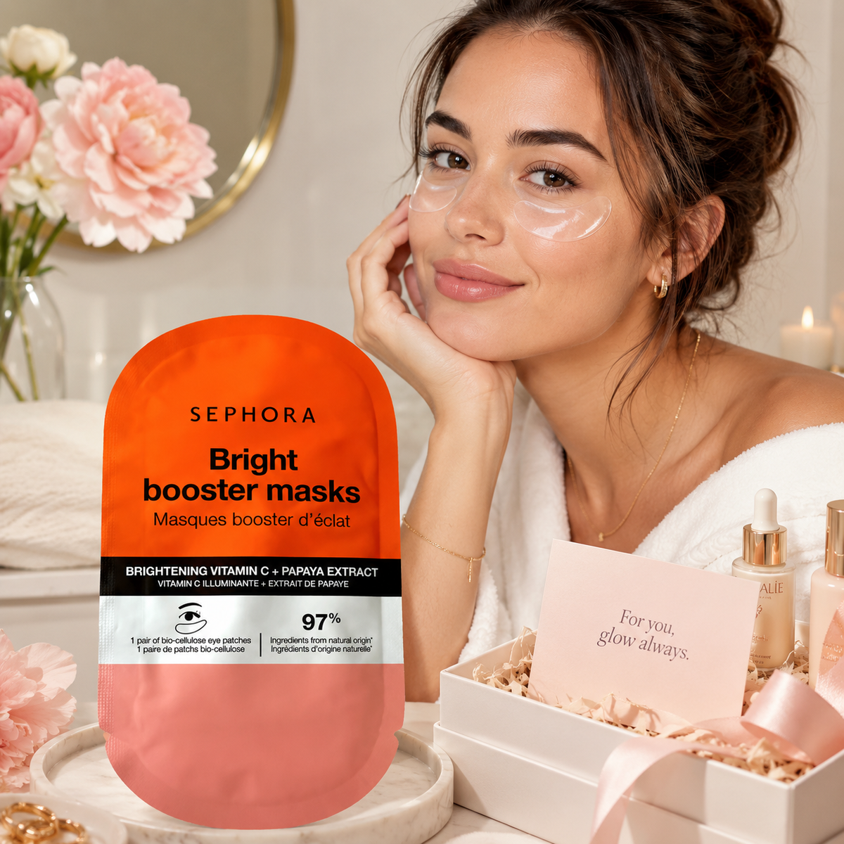 Masque yeux éclat – Vitamine C & Papaye - Sephora