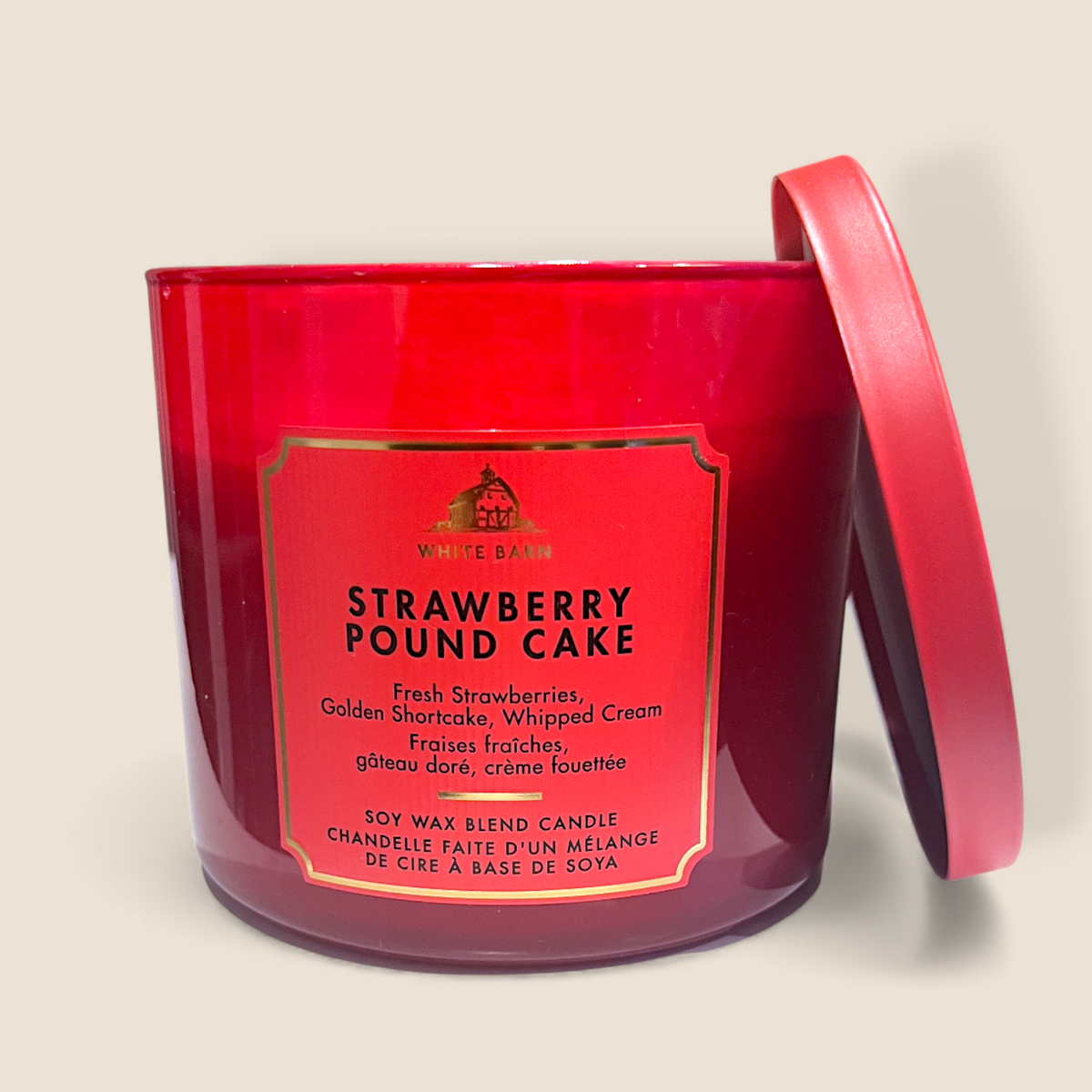 3-wick candle - Strawberry Pound Cake - Bath & Body Works