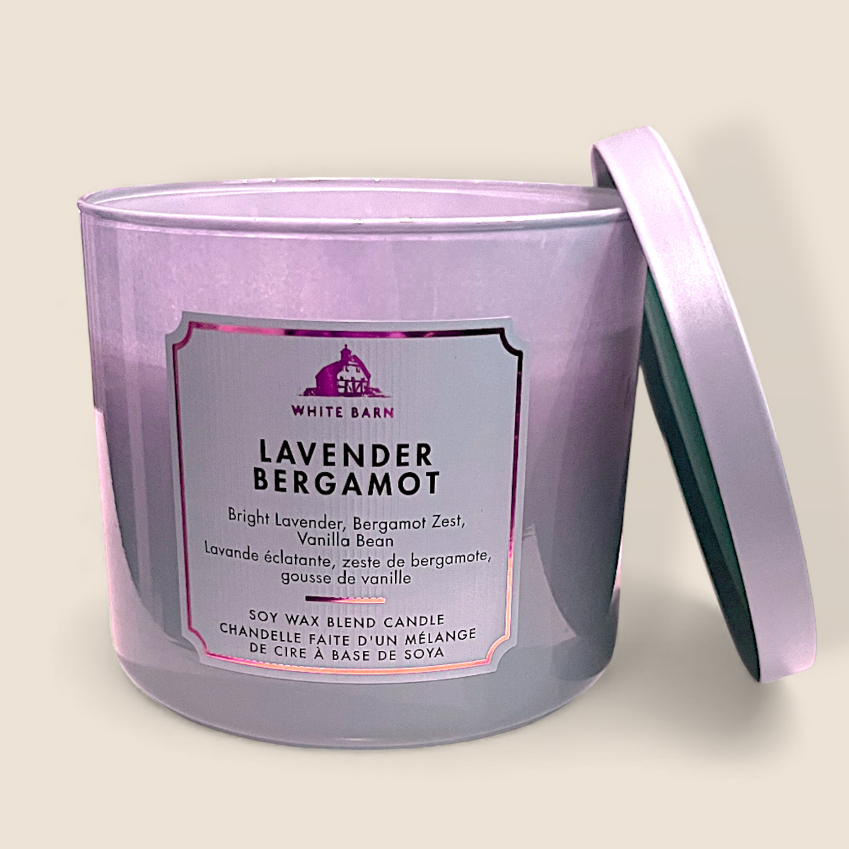 Bougie à 3 mèches -Lavender Bergamot- Bath & Body Works