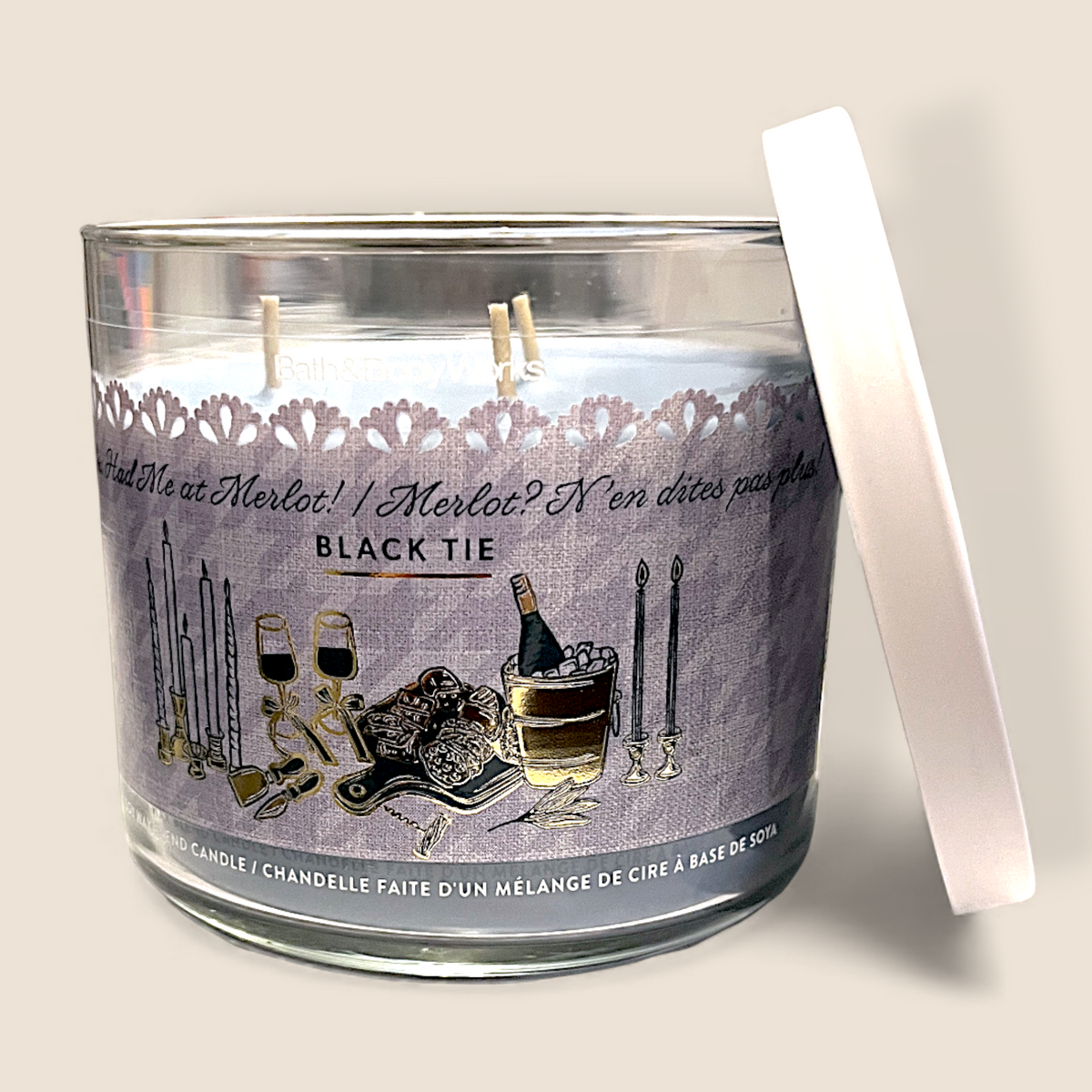 Bougie à 3 mèches - Black Tie - Bath & Body Works